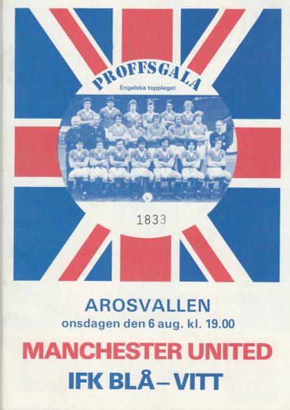 IFK Blå Vitt v Manchester United  06-Aug-1980
