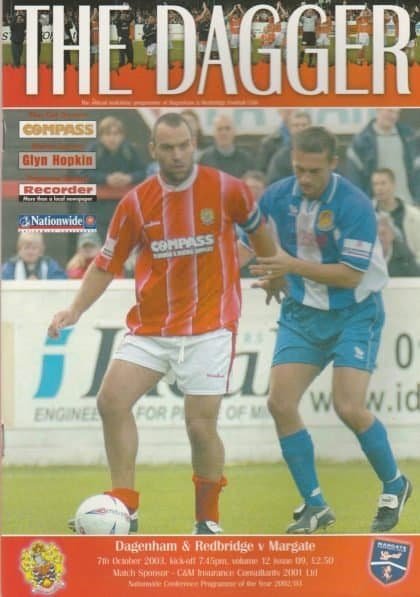 Dagenham & Redbridge v Margate  07-Oct-2003
