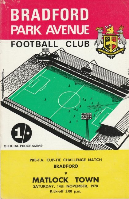 Bradford Park Avenue v Matlock Town  14-Nov-1970