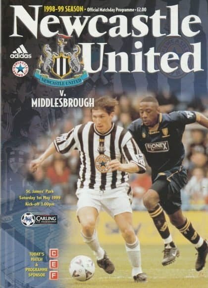 Newcastle United v Middlesbrough 01-May-1999