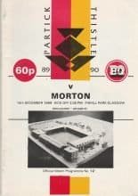 Partick Thistle v Morton 16-Dec-1989