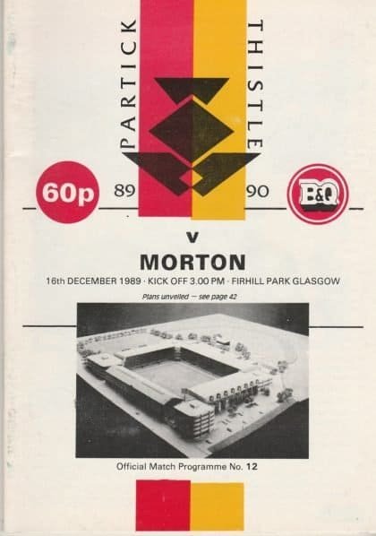 Partick Thistle v Morton 16-Dec-1989