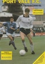 Port Vale v Newcastle United 15-Sep-1990