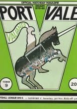 Port Vale v Newport County 03-Nov-1979