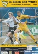 Port Vale v Northampton Town 12-Apr-2003