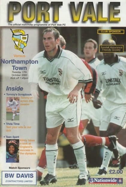 Port Vale v Northampton Town 17-Oct-2000