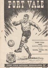 Port Vale v Notts County 27-Oct-1956