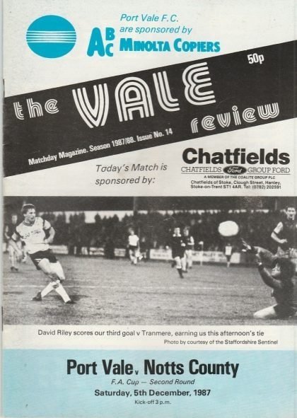 Port Vale v Notts County 05-Dec-1987