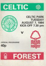Glasgow Celtic v Nottingham Forest    07-Aug-1984