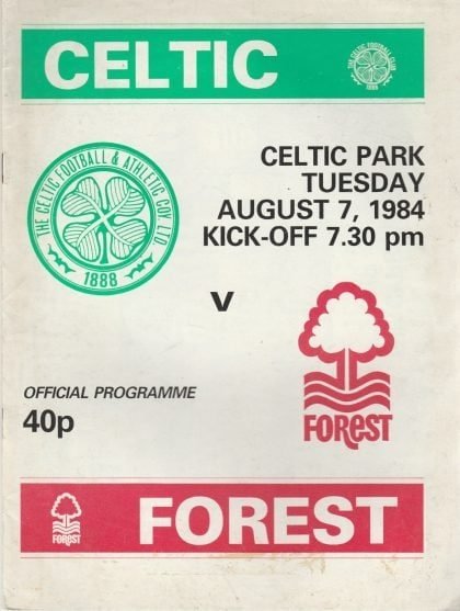 Glasgow Celtic v Nottingham Forest    07-Aug-1984
