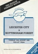 Leicester City v Nottingham Forest 15-Aug-1989