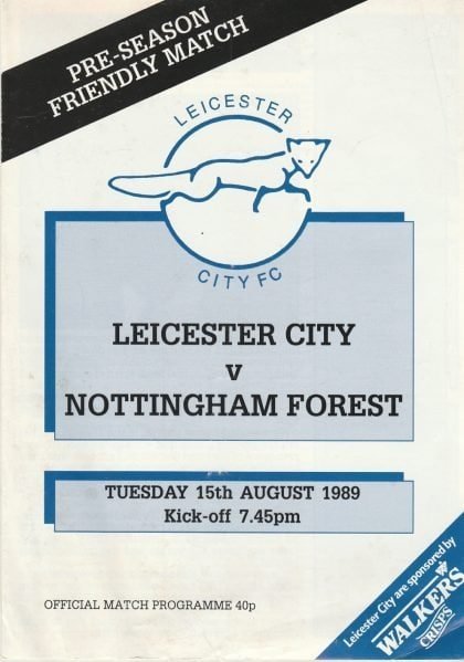 Leicester City v Nottingham Forest 15-Aug-1989