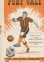 Port Vale v Oldham Athletic  11-Oct-1958