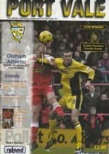 Port Vale v Oldham Athletic 06-Jan-2001