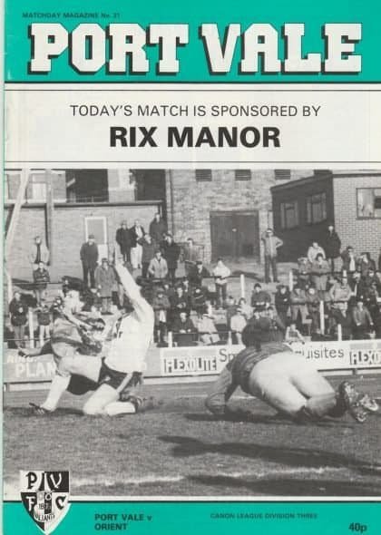 Port Vale v Leyton Orient 24-Mar-1984