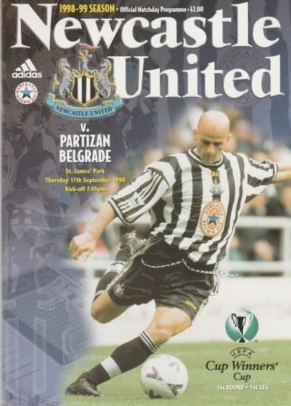 Newcastle United v Partizan Belgrade 17-Sep-1998