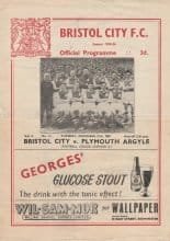Bristol City v Plymouth Argyle  27-Dec-1955