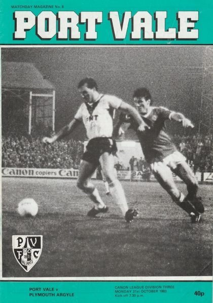Port Vale v Plymouth Argyle  31-Oct-1983