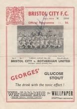 Bristol City v Rotherham United  30-Aug-1955
