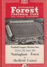 Nottingham Forest v Sheffield United 18-Aug-1962