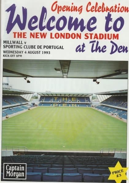 Millwall v Sporting Lisbon 04-Aug-1993
