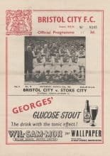 Bristol City v Stoke City 10-Mar-1956