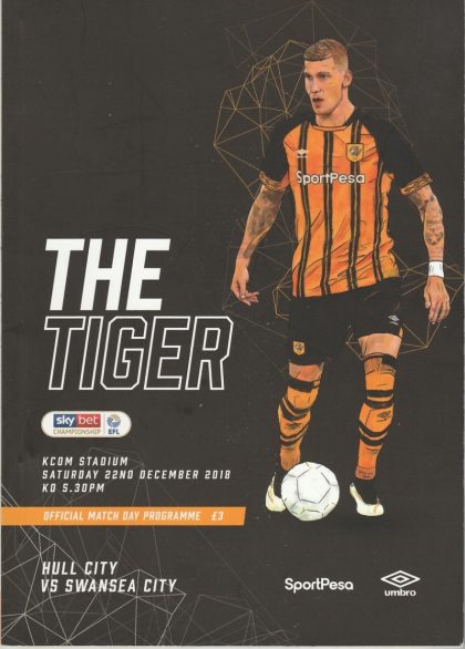Hull City v Swansea City 22-Dec-2018