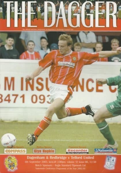 Dagenham & Redbridge v Telford United  06-Sep-2003