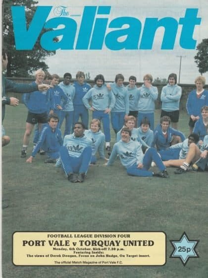 Port Vale v Torquay United  06-Oct-1980
