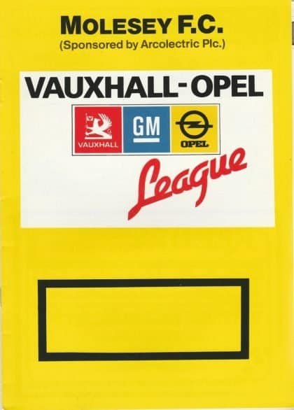 Molesey v Tottenham Hotspur  1987-88