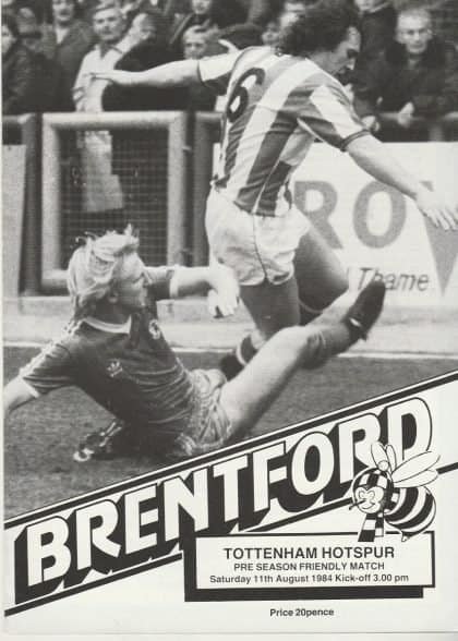 Brentford v Tottenham Hotspur 11-Aug-1984