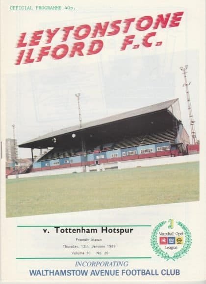 Leytonstone & Ilford v Tottenham Hotspur 12-Jan-1989