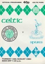 Glasgow Celtic v Tottenham Hotspur  16-Aug-1983