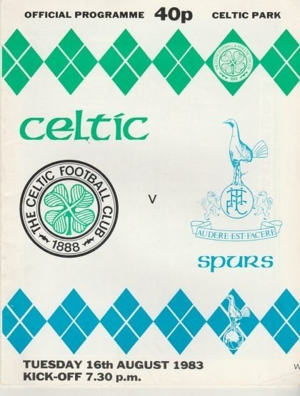 Glasgow Celtic v Tottenham Hotspur  16-Aug-1983
