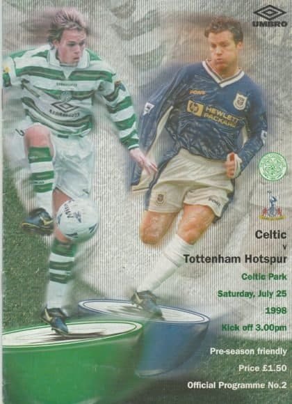Glasgow Celtic v Tottenham Hotspur  25-Jul-1998