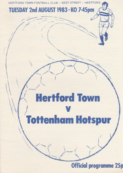 Herford Town v Tottenham Hotspur  02-Aug-1983