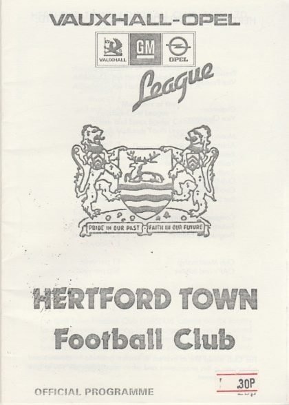 Herford Town v Tottenham Hotspur  02-Aug-1986