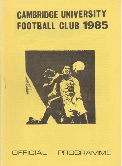 Cambridge University v Tottenham Hotspur  31-Oct-1985