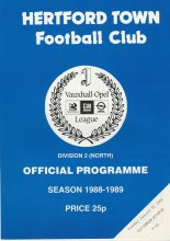 Herford Town v Tottenham Hotspur  31-Jan-1989