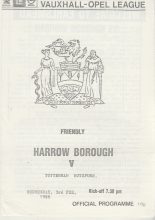 Harrow Borough v Tottenham Hotspur  03-Feb-1988