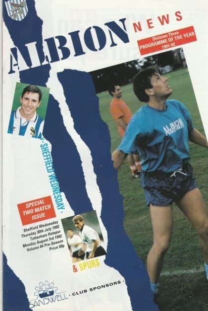 West Bromwich Albion v Tottenham Hotspur 03-Aug-1982