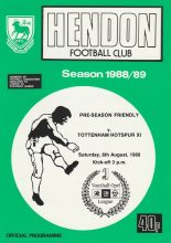 Hendon v Tottenham Hotspur XI   06-Aug-1988