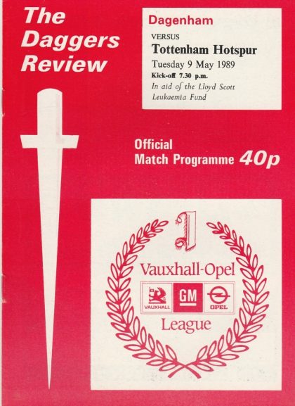 Dagenham v Tottenham Hotspur    09-May-1989