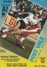 Port Vale v Wolverhampton Wanderers 24-Mar-1990