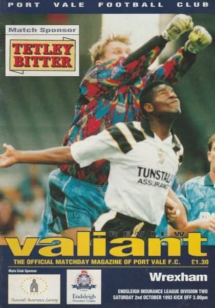 Port Vale v Wrexham 02-Oct-1993