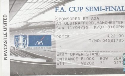 Newcastle United v Tottenham Hotspur 11-Apr-1999