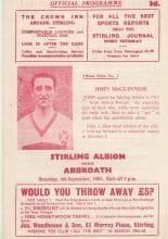 Stirling Albion v Arbroath 04-Jan-1964