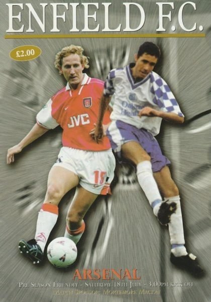 Enfield v Arsenal  18-Jul-1998