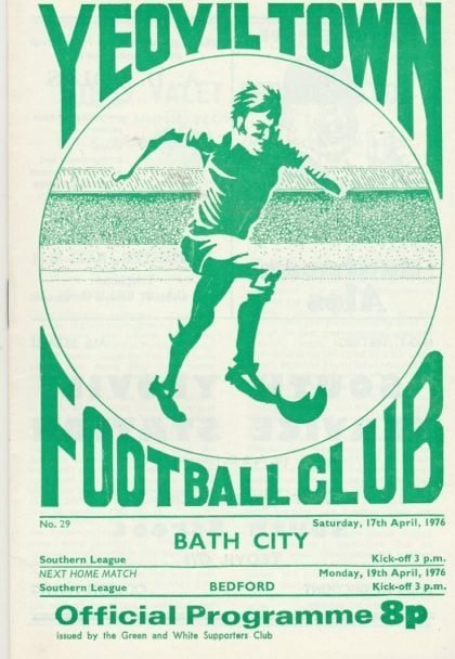 Yeovil Town v Bath City 17-Apr-1976