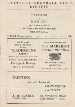 Dartford v Bath City  08-Dec-1962